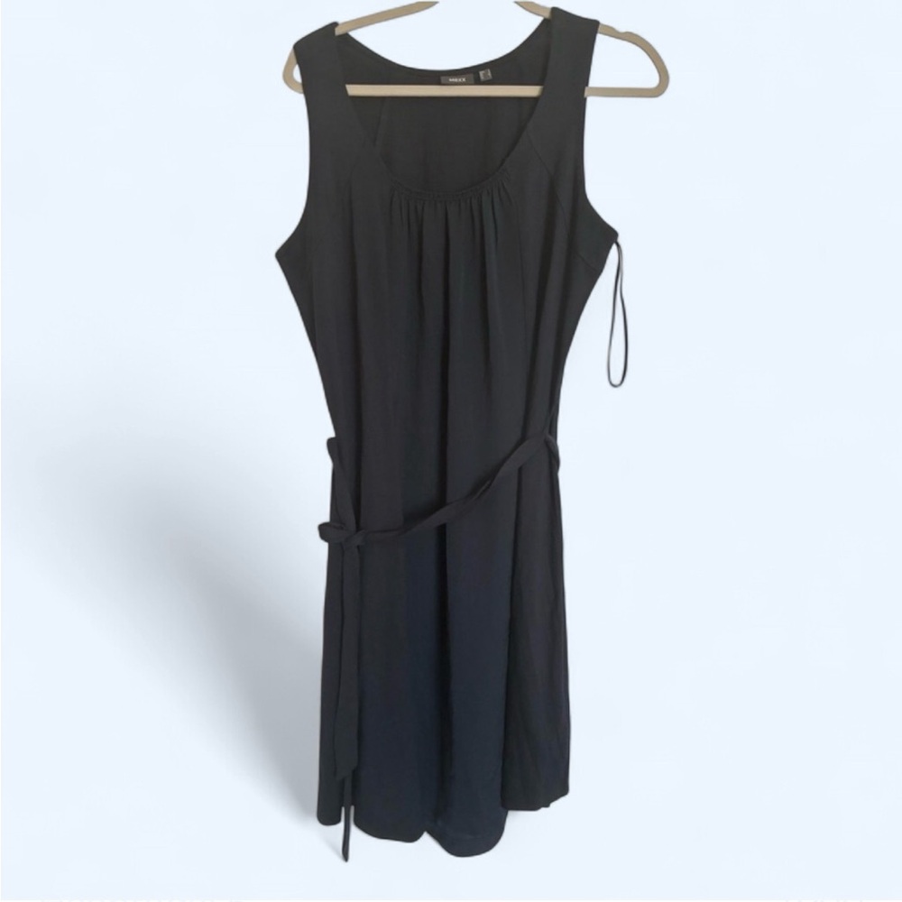 Mexx Navy Blue Midi Dress with Belt SZ Large